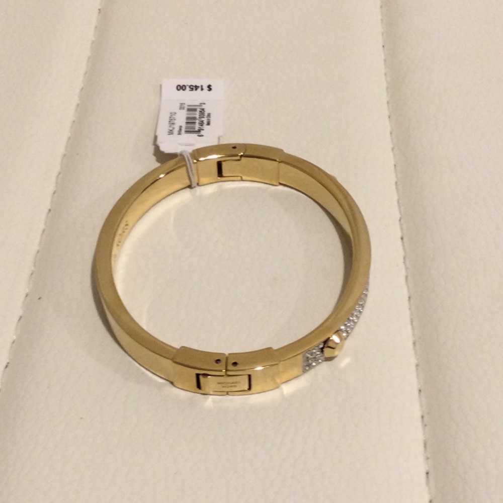 NWT Michael Kors Gold Tone Pave Bracelet - Picture 15 of 16